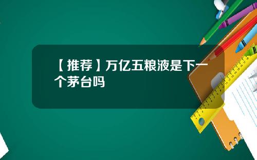 【推荐】万亿五粮液是下一个茅台吗