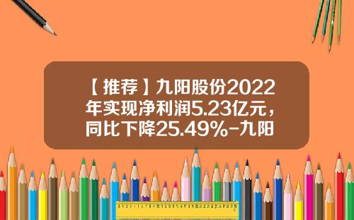 【推荐】九阳股份2022年实现净利润5.23亿元，同比下降25.49%-九阳公司待遇