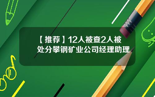 【推荐】12人被查2人被处分攀钢矿业公司经理助理