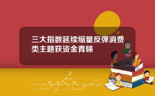 三大指数延续缩量反弹消费类主题获资金青睐