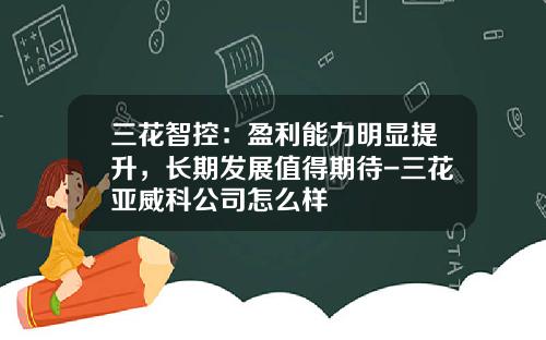 三花智控：盈利能力明显提升，长期发展值得期待-三花亚威科公司怎么样