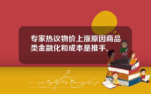 专家热议物价上涨原因商品类金融化和成本是推手.