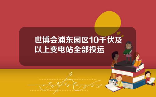 世博会浦东园区10千伏及以上变电站全部投运