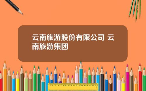 云南旅游股份有限公司 云南旅游集团