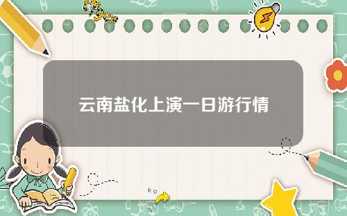 云南盐化上演一日游行情