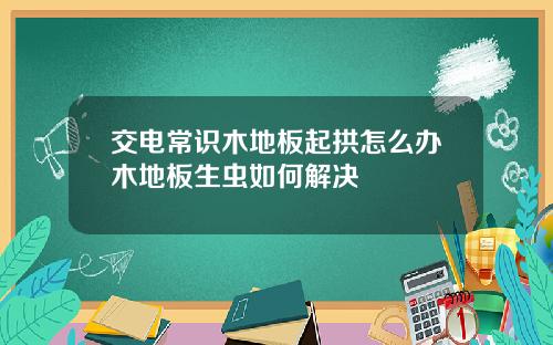 交电常识木地板起拱怎么办木地板生虫如何解决