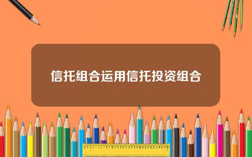 信托组合运用信托投资组合
