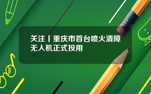 关注丨重庆市首台喷火清障无人机正式投用