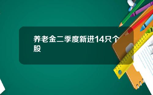 养老金二季度新进14只个股