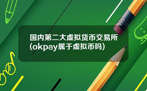 国内第二大虚拟货币交易所(okpay属于虚拟币吗)