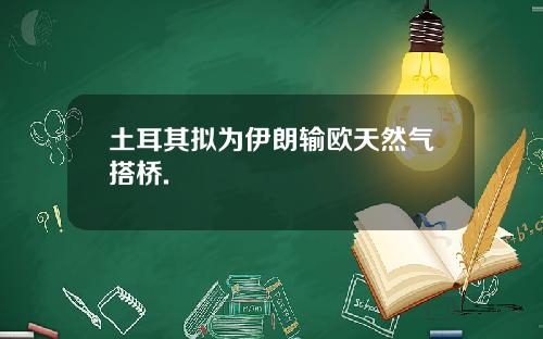 土耳其拟为伊朗输欧天然气搭桥.