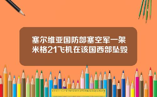 塞尔维亚国防部塞空军一架米格21飞机在该国西部坠毁