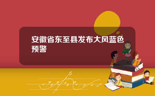 安徽省东至县发布大风蓝色预警