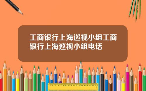工商银行上海巡视小组工商银行上海巡视小组电话