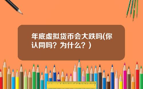 年底虚拟货币会大跌吗(你认同吗？为什么？)