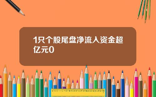 1只个股尾盘净流入资金超亿元0