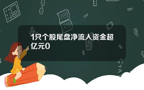 1只个股尾盘净流入资金超亿元0