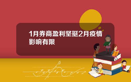 1月券商盈利坚挺2月疫情影响有限