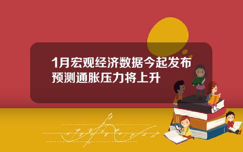 1月宏观经济数据今起发布预测通胀压力将上升