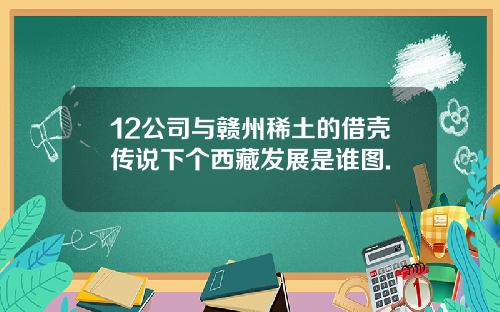 12公司与赣州稀土的借壳传说下个西藏发展是谁图.