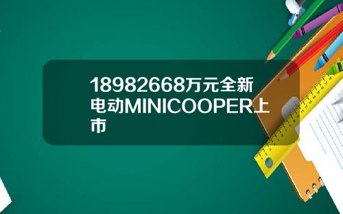 18982668万元全新电动MINICOOPER上市