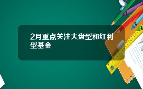 2月重点关注大盘型和红利型基金