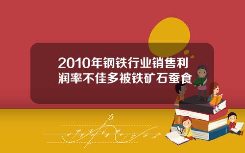 2010年钢铁行业销售利润率不佳多被铁矿石蚕食