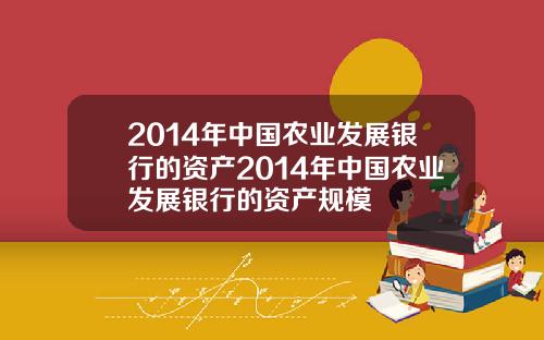 2014年中国农业发展银行的资产2014年中国农业发展银行的资产规模