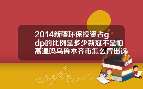 2014新疆环保投资占gdp的比例是多少新冠不是怕高温吗乌鲁木齐市怎么冒出这么多确诊