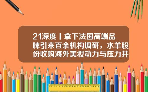 21深度丨拿下法国高端品牌引来百余机构调研，水羊股份收购海外美妆动力与压力并存-君安食品有限公司