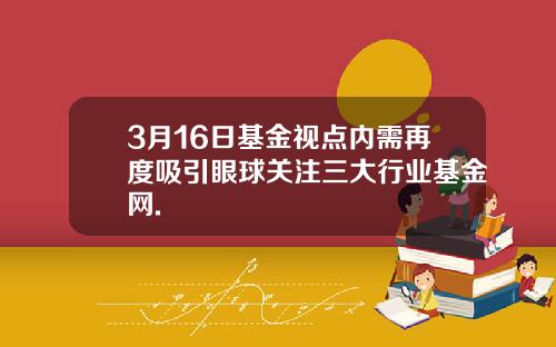 3月16日基金视点内需再度吸引眼球关注三大行业基金网.