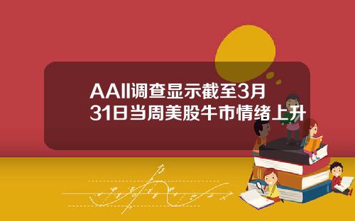 AAII调查显示截至3月31日当周美股牛市情绪上升
