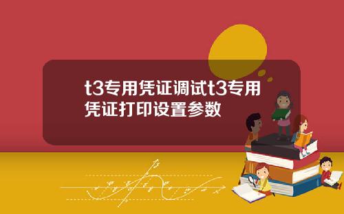 t3专用凭证调试t3专用凭证打印设置参数