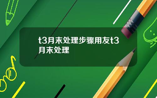 t3月末处理步骤用友t3月末处理