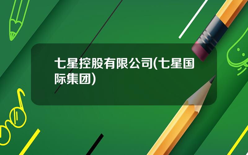 七星控股有限公司(七星国际集团)