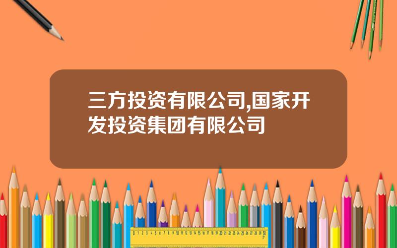 三方投资有限公司,国家开发投资集团有限公司