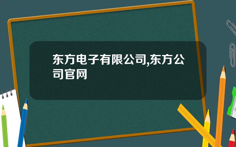 东方电子有限公司,东方公司官网