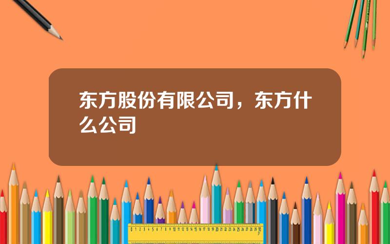 东方股份有限公司，东方什么公司