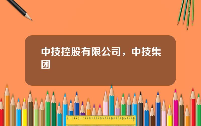 中技控股有限公司，中技集团