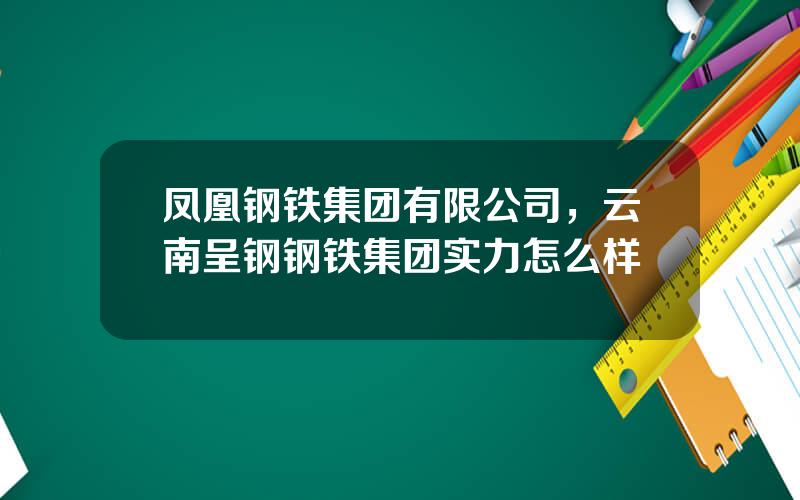 凤凰钢铁集团有限公司，云南呈钢钢铁集团实力怎么样
