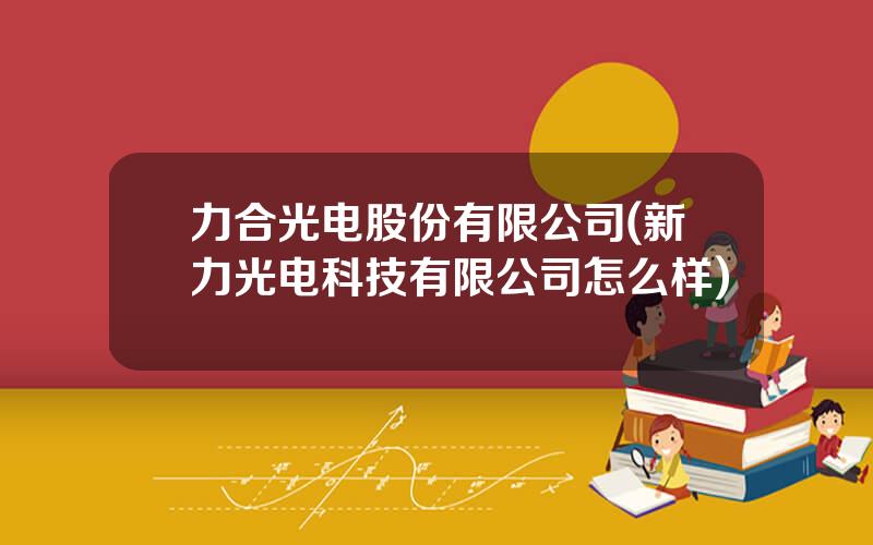 力合光电股份有限公司(新力光电科技有限公司怎么样)